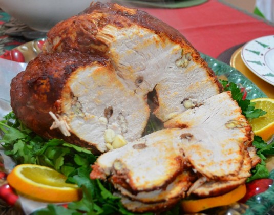 Pierna de cerdo con ciruela